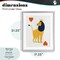 Stupell Industries Lion & Hearts Card Framed Print Under Glass, design by Svetlana Aleynikova